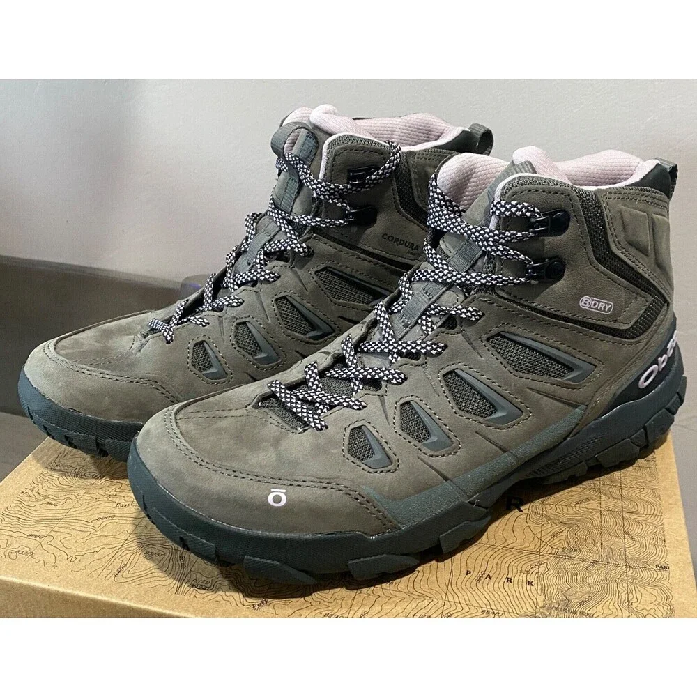 NEW Oboz Sawtooth X Mid Women’s Hiking Boots Shoes #24002 Charcoal Waterproof